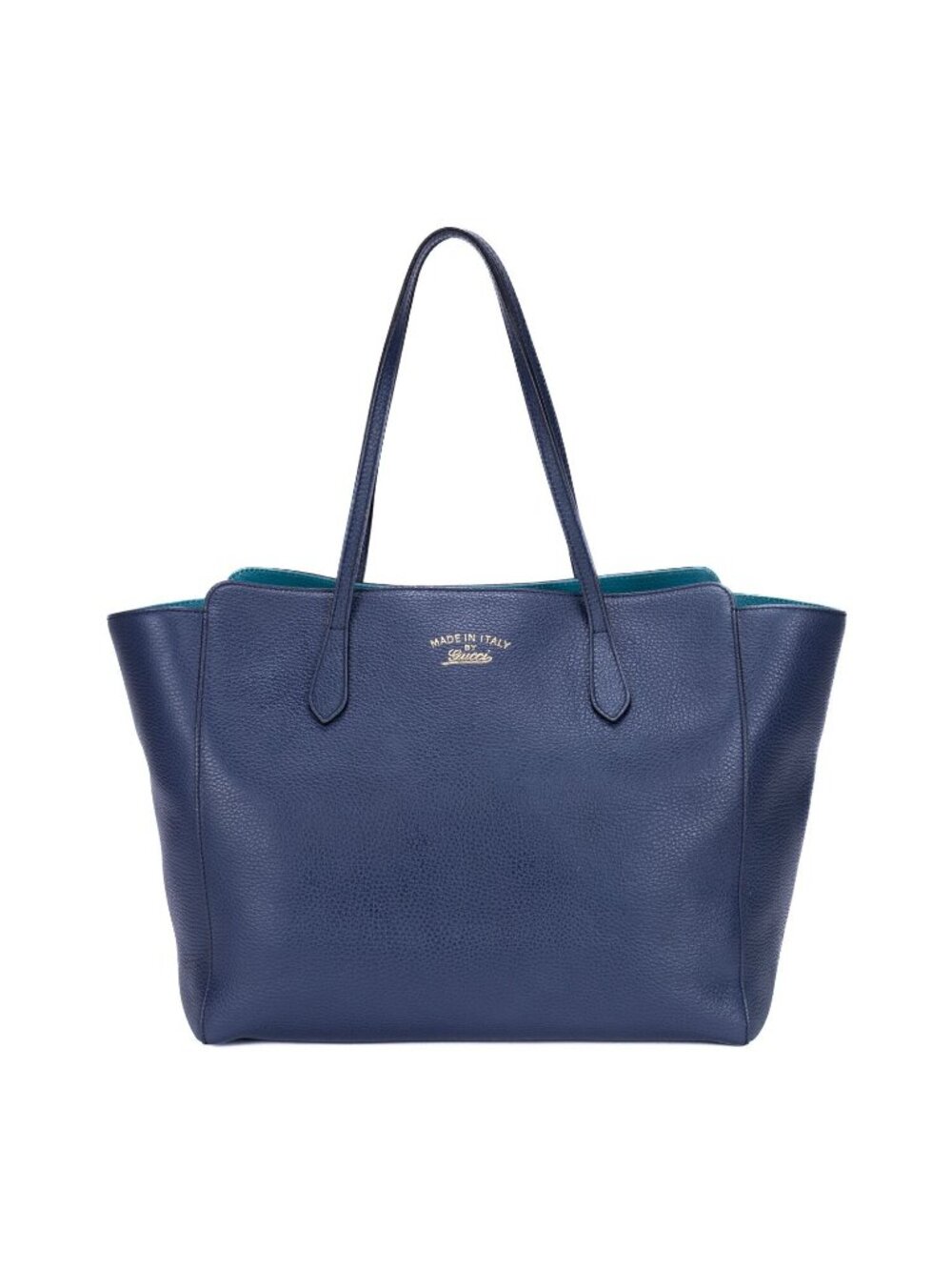 Gucci Shoppingtote Navy Spike Calfskin Leather Messenger